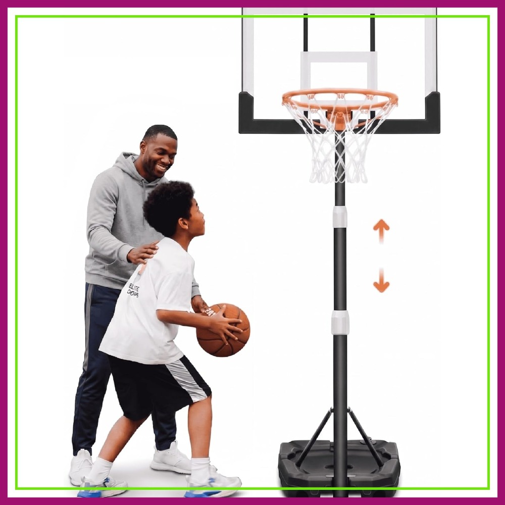 Basketball Hoop Outdoor - Basketball Hoop Outdoor [Patented 6s Safe-Adjust]