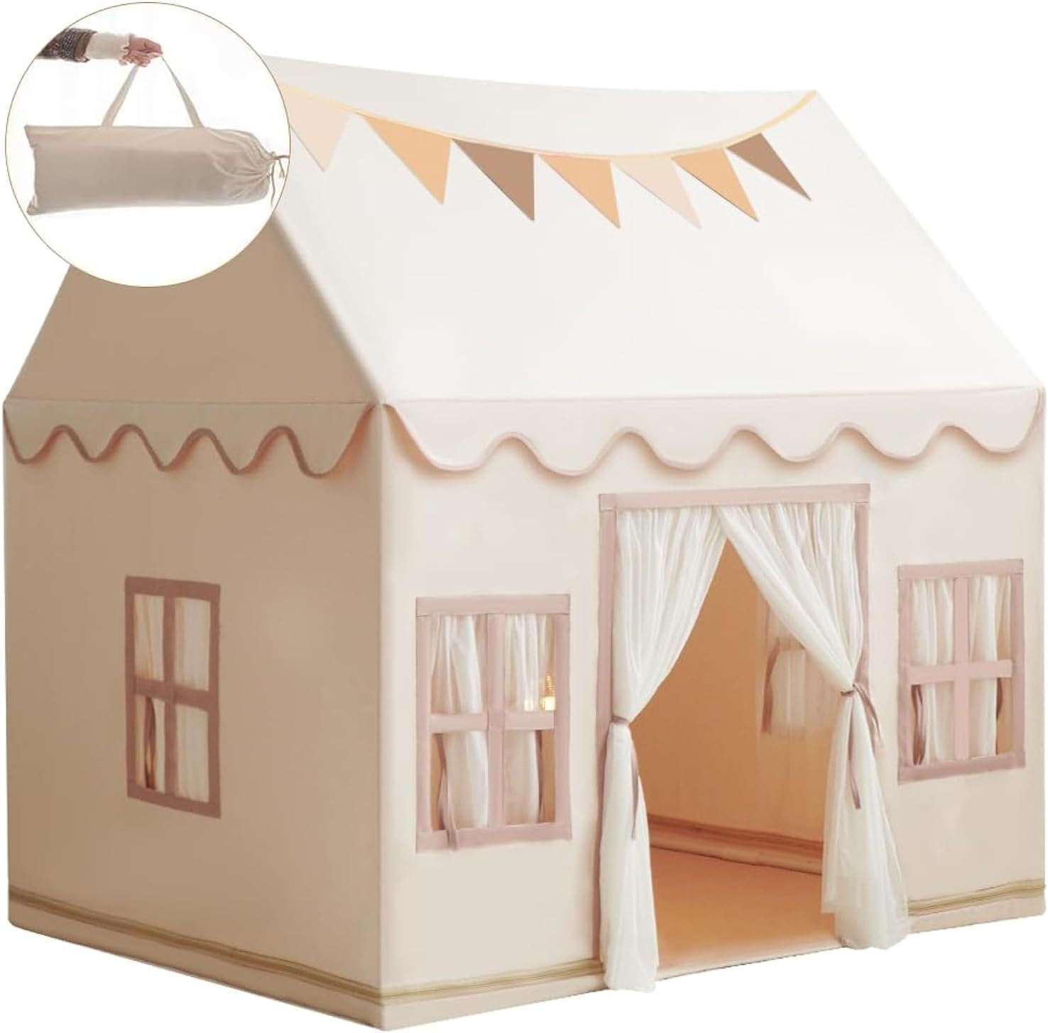 Kids Outdoor Play Tent - Large Kids Play Tent with Star