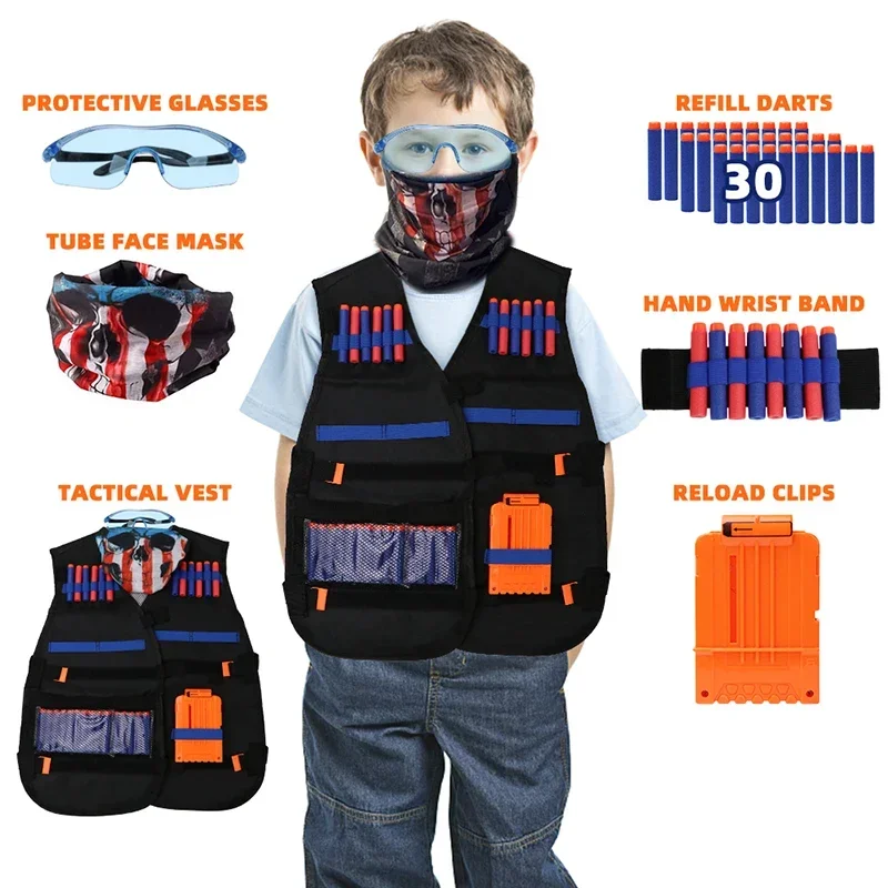 Kids Outdoor Games For Party - SNEW Kids Tactical Vest Suit Kit