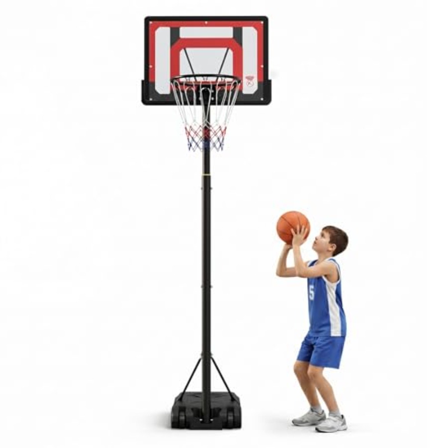 Basketball Hoop Outdoor - Outdoor Indoor Portable Basketball Hoop, Steel