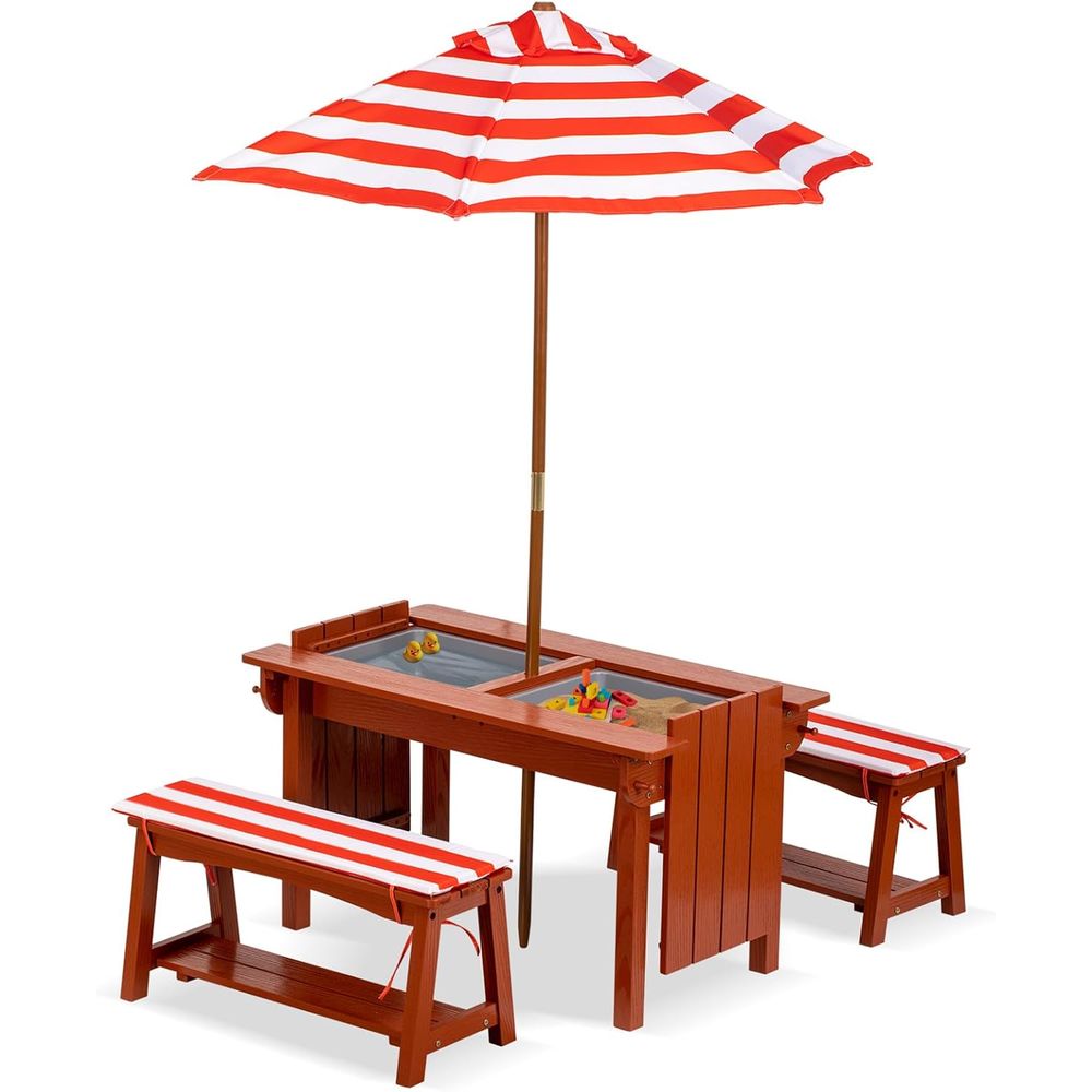 Kids Outdoor Picnic Table - Outdoor Wooden Kids Picnic Table Set