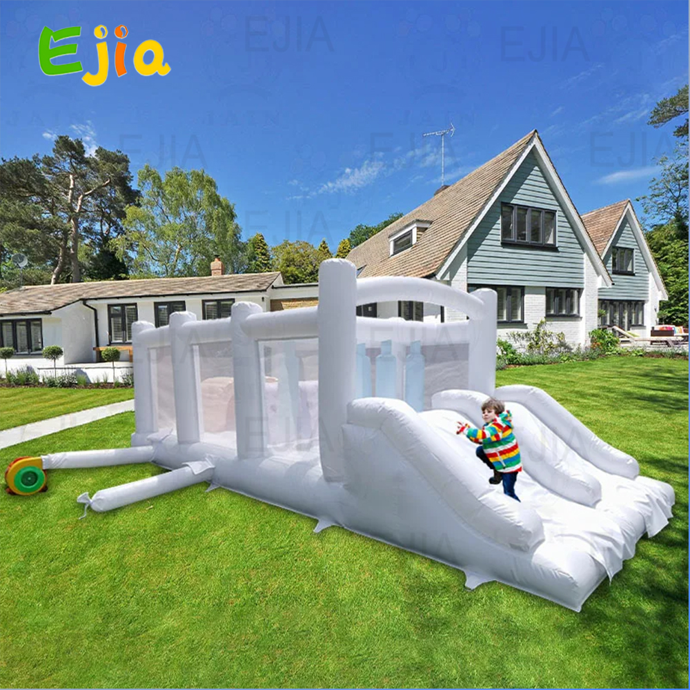 Kids Outdoor Obstacle Course Equipment - Commercial 20ft Outdoor Kids Inflatable Equipment