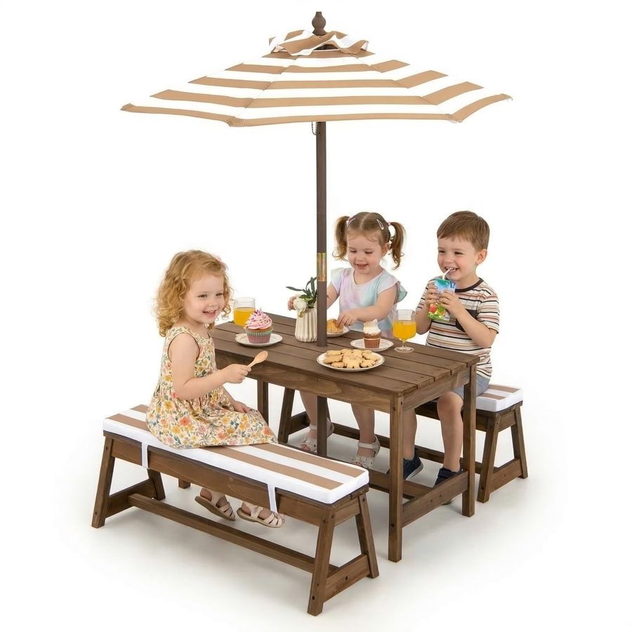 Kids Outdoor Picnic Table - Kids Picnic Table, Toddler Wood Table