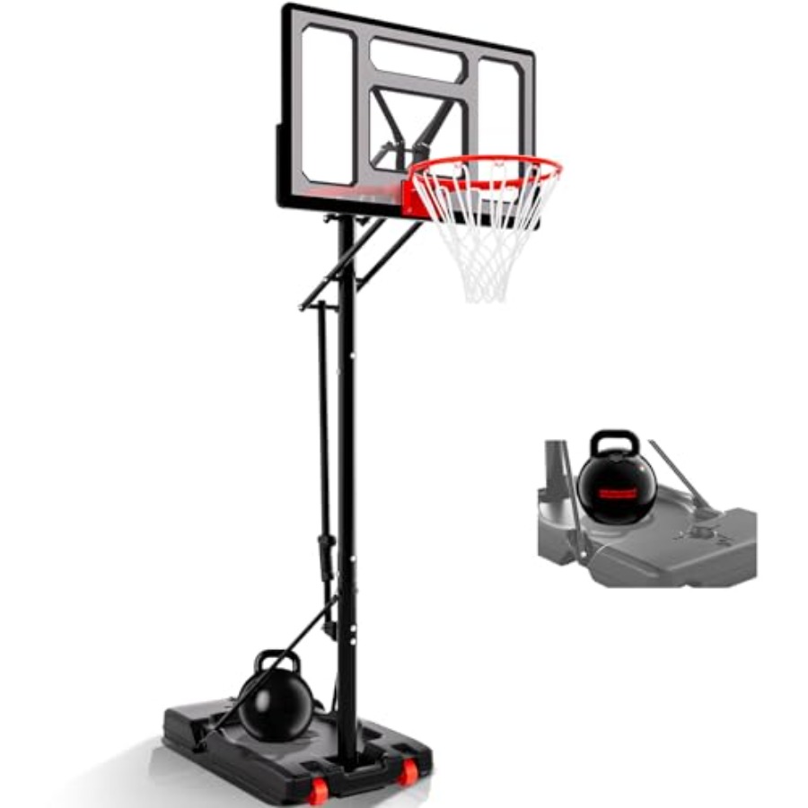 Basketball Hoop Outdoor - Outdoor portable basketball hoop with impact-resistant