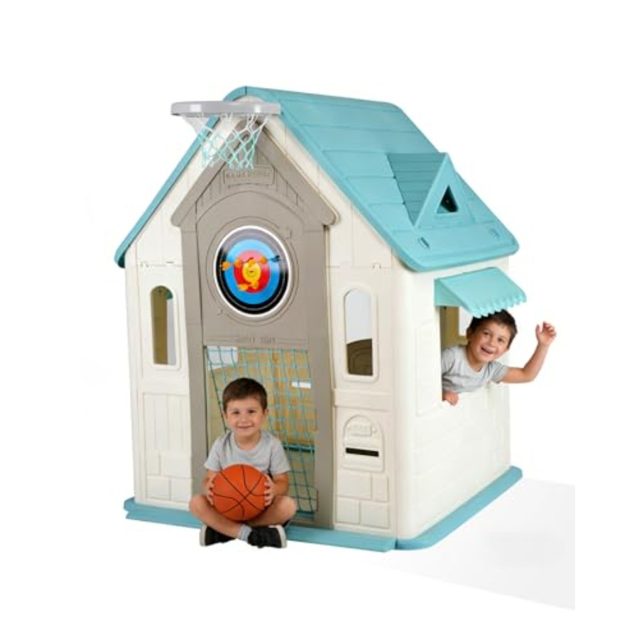 Kids Outdoor Playhouse B&Q - Outdoor playhouse for kids: basketball hoop