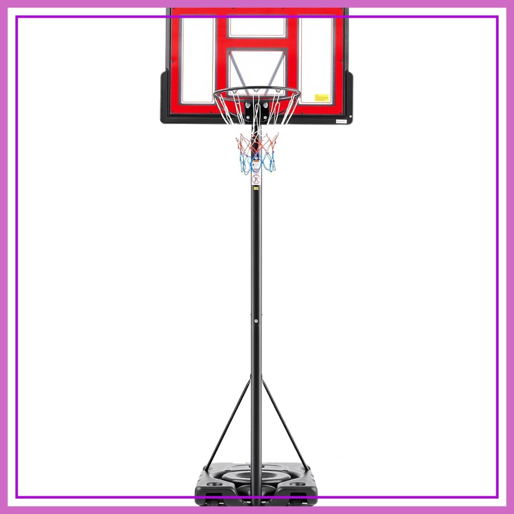 Basketball Hoop Outdoor - Portable Basketball Hoop Outdoor 6.1-10FT Adjustable,