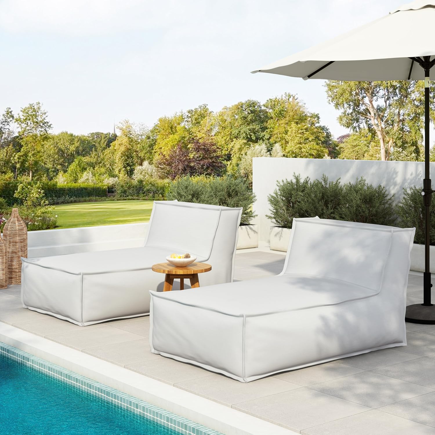 Kids Outdoor Lounge - Natty Outdoor Bean Bag Chair Set