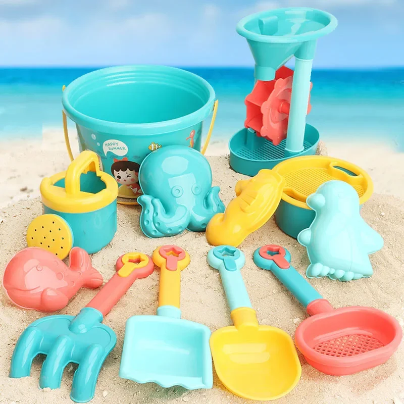 Kids Outdoor Water Play - Children Sand Toys 18PCS Summer Beach
