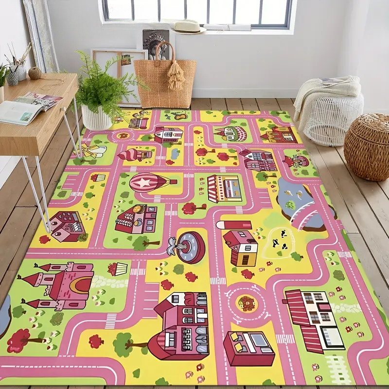 Kids Outdoor Play Ideas - Pink City Carpet for Girls Room