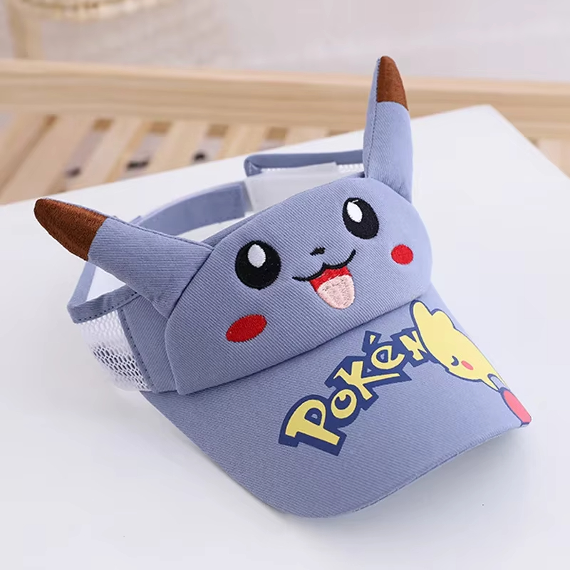 Kids Outdoor Clothing - Pokemon Pikachu Kids Visor Cap, Breathable