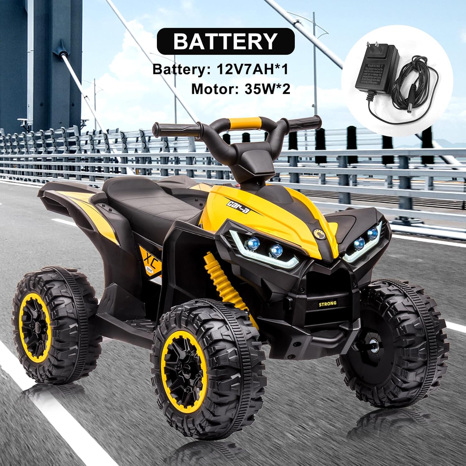 12V Kids Ride On ATV, 4 Wheele - Ride On Toy Car 评论和价格