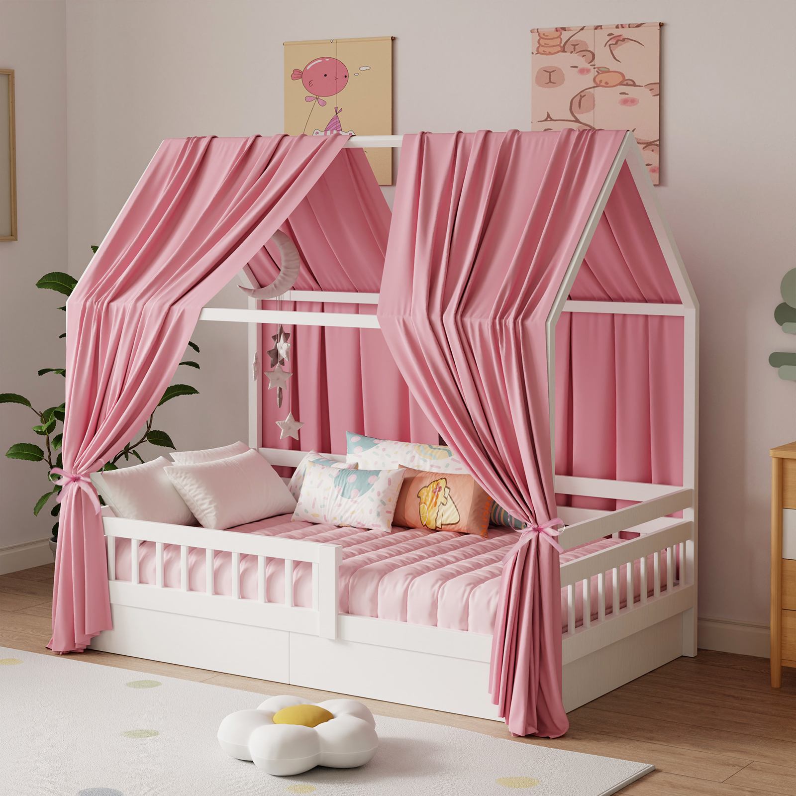 Bunk Bed Canopy 1/2-Piece Musl - Kids Outdoor Daybed 评论和价格