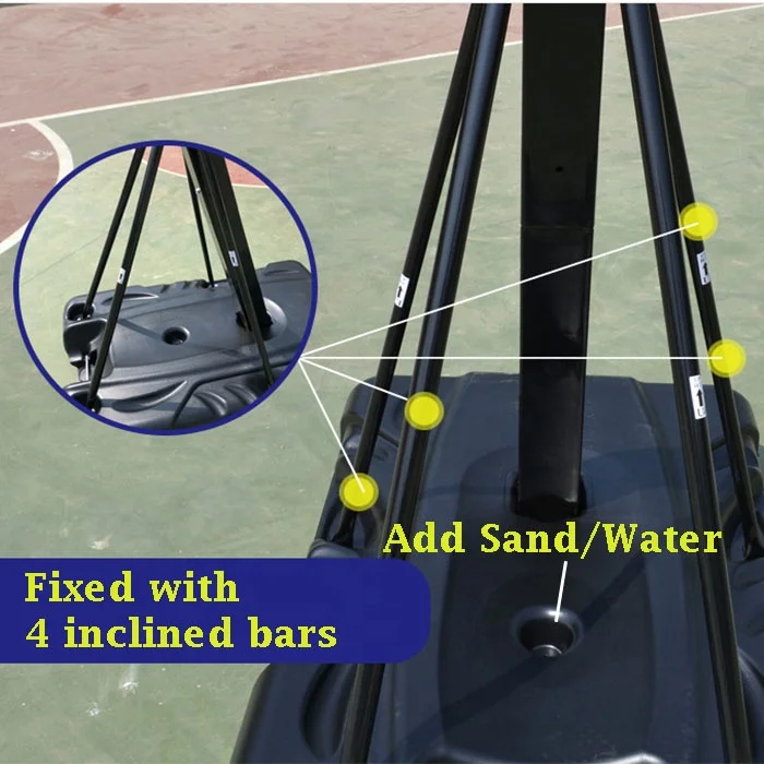 Mobile Basketball Stand Adjust - Basketball Hoop Outdoor 评论和价格