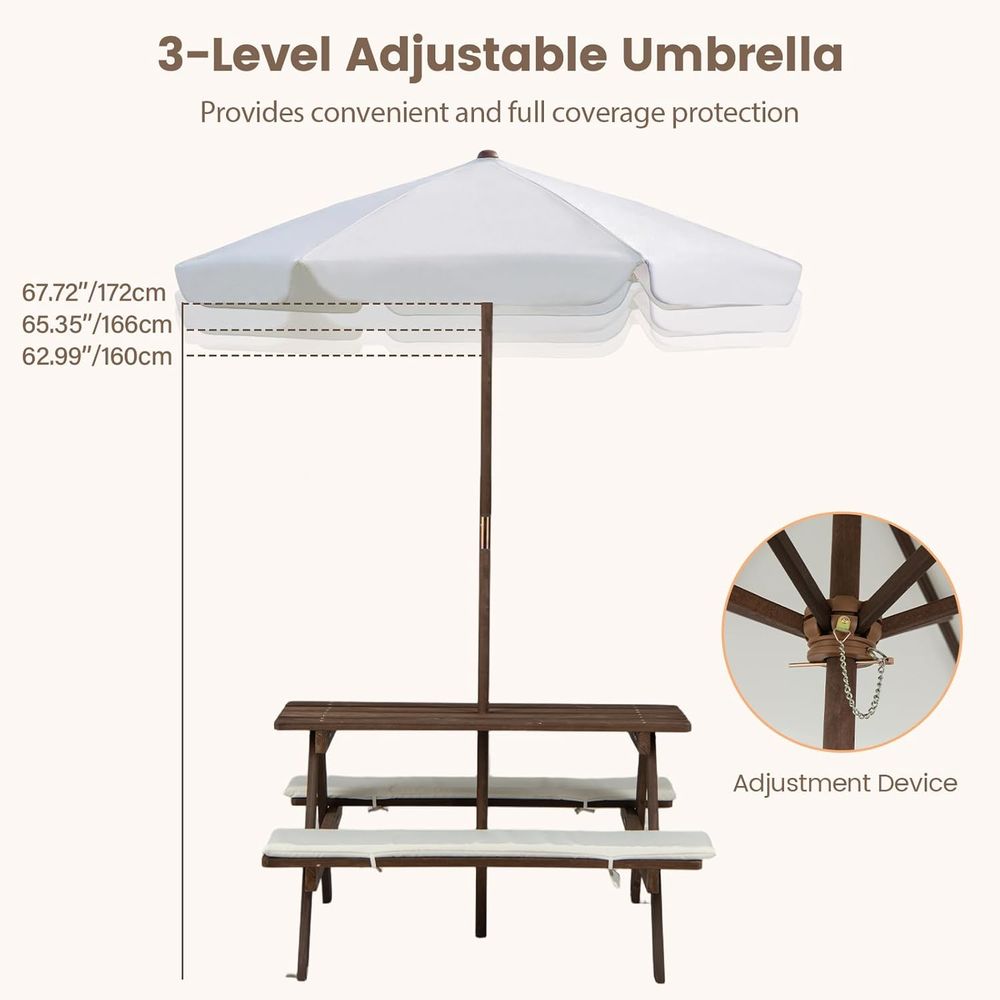 Outdoor Wooden Kids Picnic Tab - Kids Outdoor Picnic Table 评论和价格