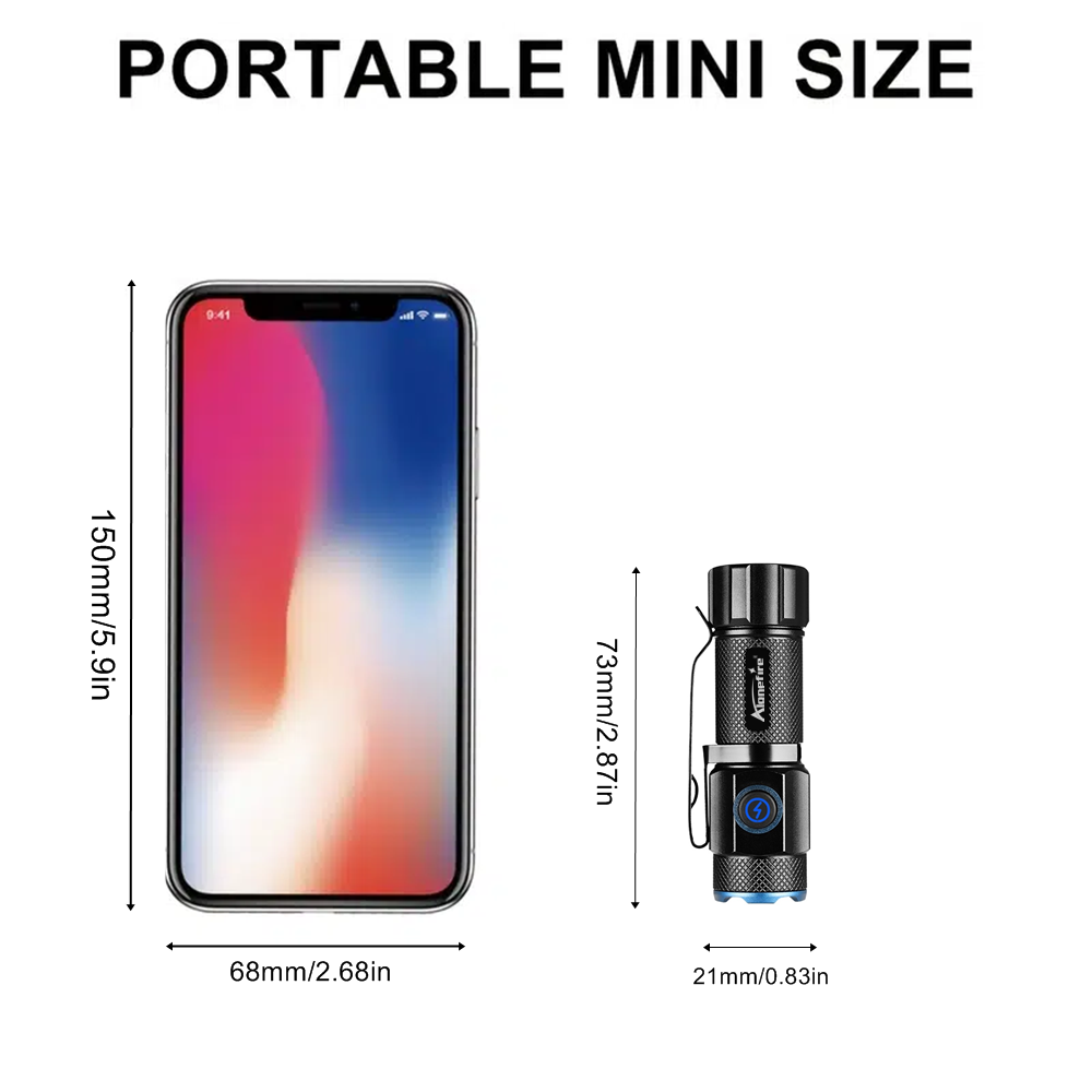 6500K Mini Flashlight High Bri - Kids Outdoor Wagon 评论和价格