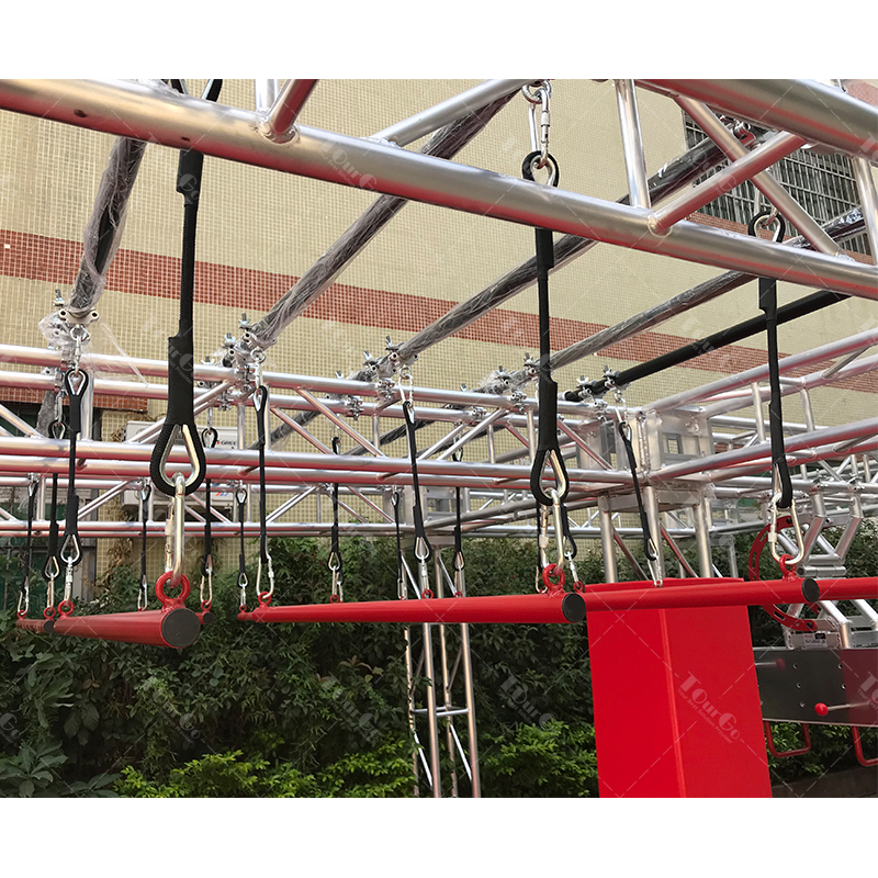 Outdoor Playground Ninja Warri - Kids Outdoor Obstacle Course Equipment 评论和价格