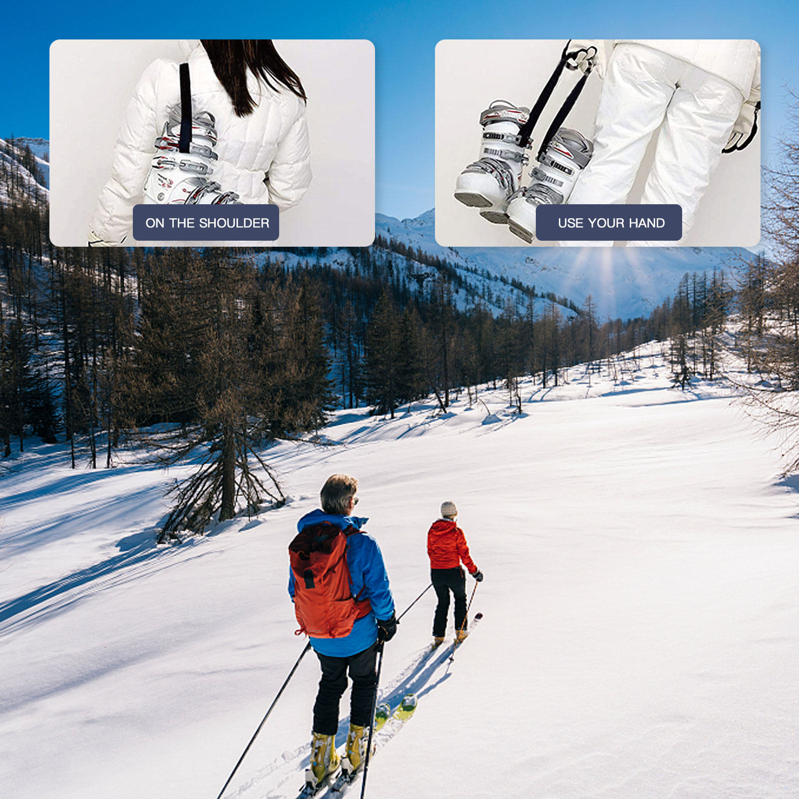 2Pcs Portable Ski Boot Carrier - Kids Outdoor Boots 评论和价格