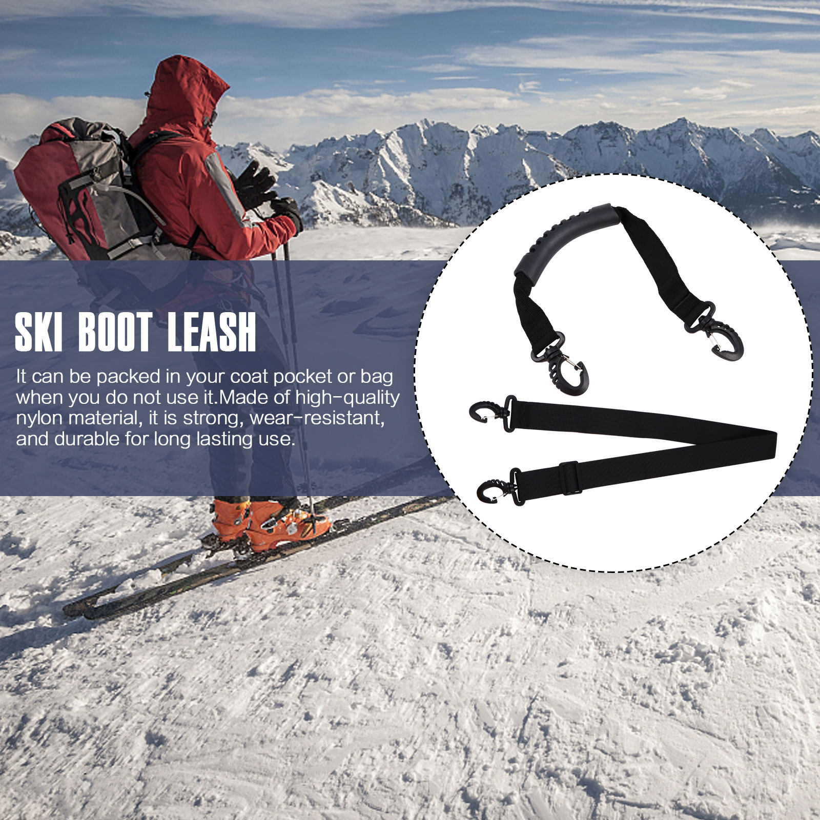 2Pcs Portable Ski Boot Carrier - Kids Outdoor Boots 评论和价格