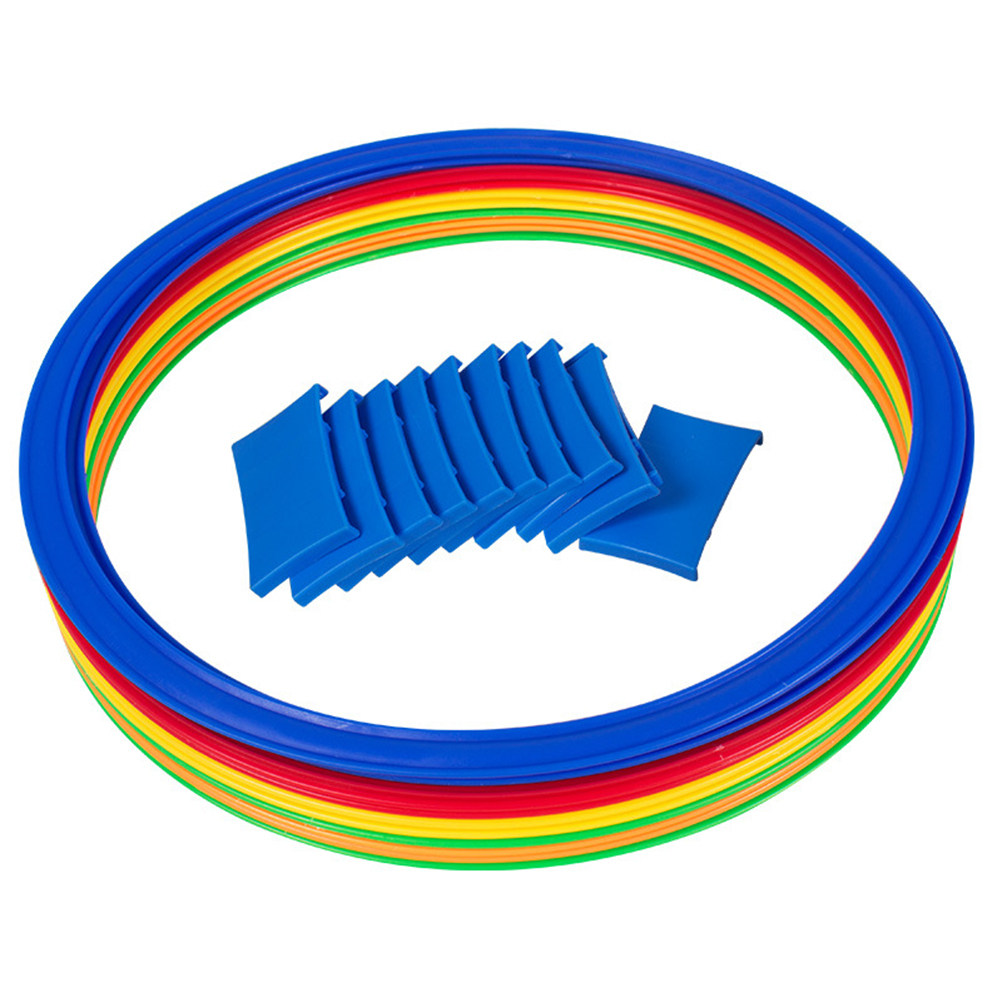 10Pcs 28cm Colorful Rings Game - Kids Outdoor Games For Party 评论和价格
