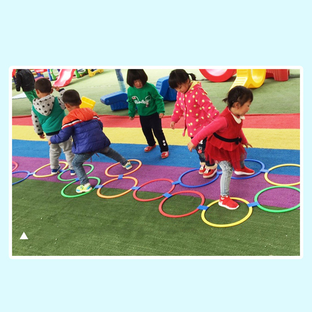10Pcs 28cm Colorful Rings Game - Kids Outdoor Games For Party 评论和价格