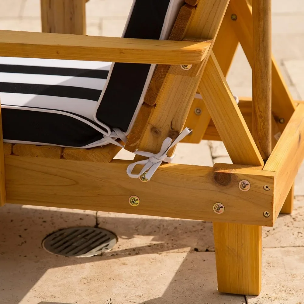 t Outdoor Wooden Chaise Lounge - Kids Outdoor Lounge 评论和价格