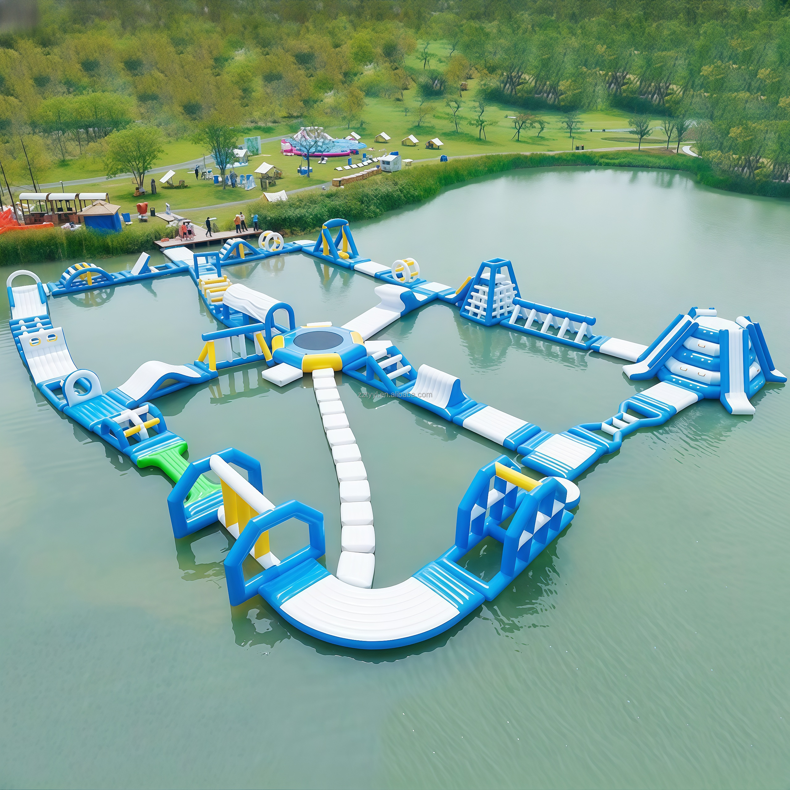 Customized Large Inflatable Wa - Kids Outdoor Obstacle Course Equipment 评论和价格