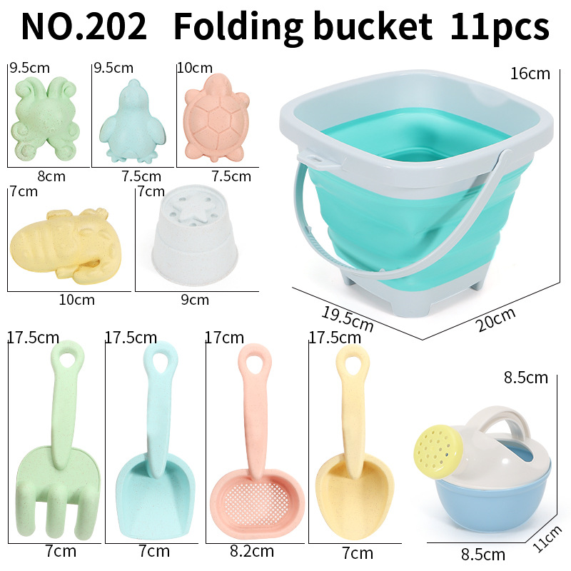 Beach Sand Play Water Set Fold - Kids Outdoor Water Play 评论和价格
