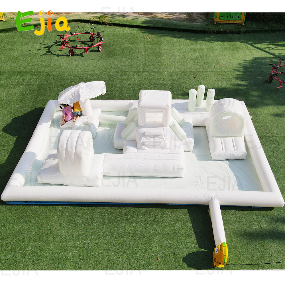 Stock 20×13FT Inflatable Splas - Kids Outdoor Obstacle Course Equipment 评论和价格