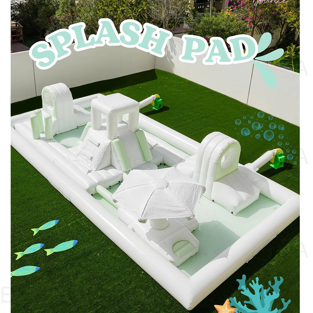 Stock 20×13FT Inflatable Splas - Kids Outdoor Obstacle Course Equipment 评论和价格