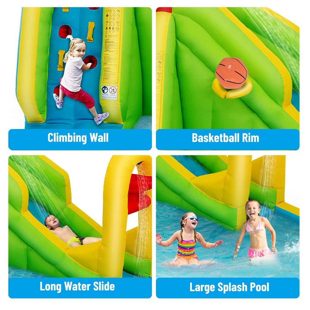 JOY Inflatable Water Slide, 7i - Kids Outdoor Water Park 评论和价格