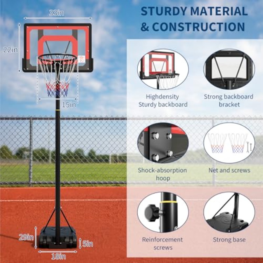 Outdoor Indoor Portable Basket - Basketball Hoop Outdoor 评论和价格