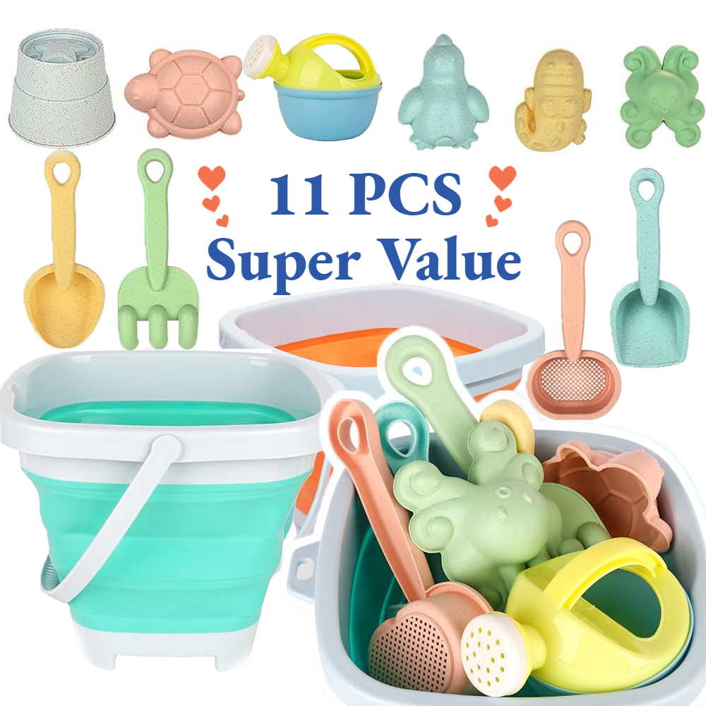 11Pcs Beach Toys Set Gift Pack - Kids Outdoor Water Play 评论和价格