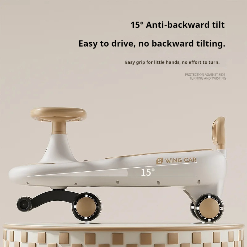 S Kids Swing Car Anti Rollover - Ride On Toy Car 评论和价格