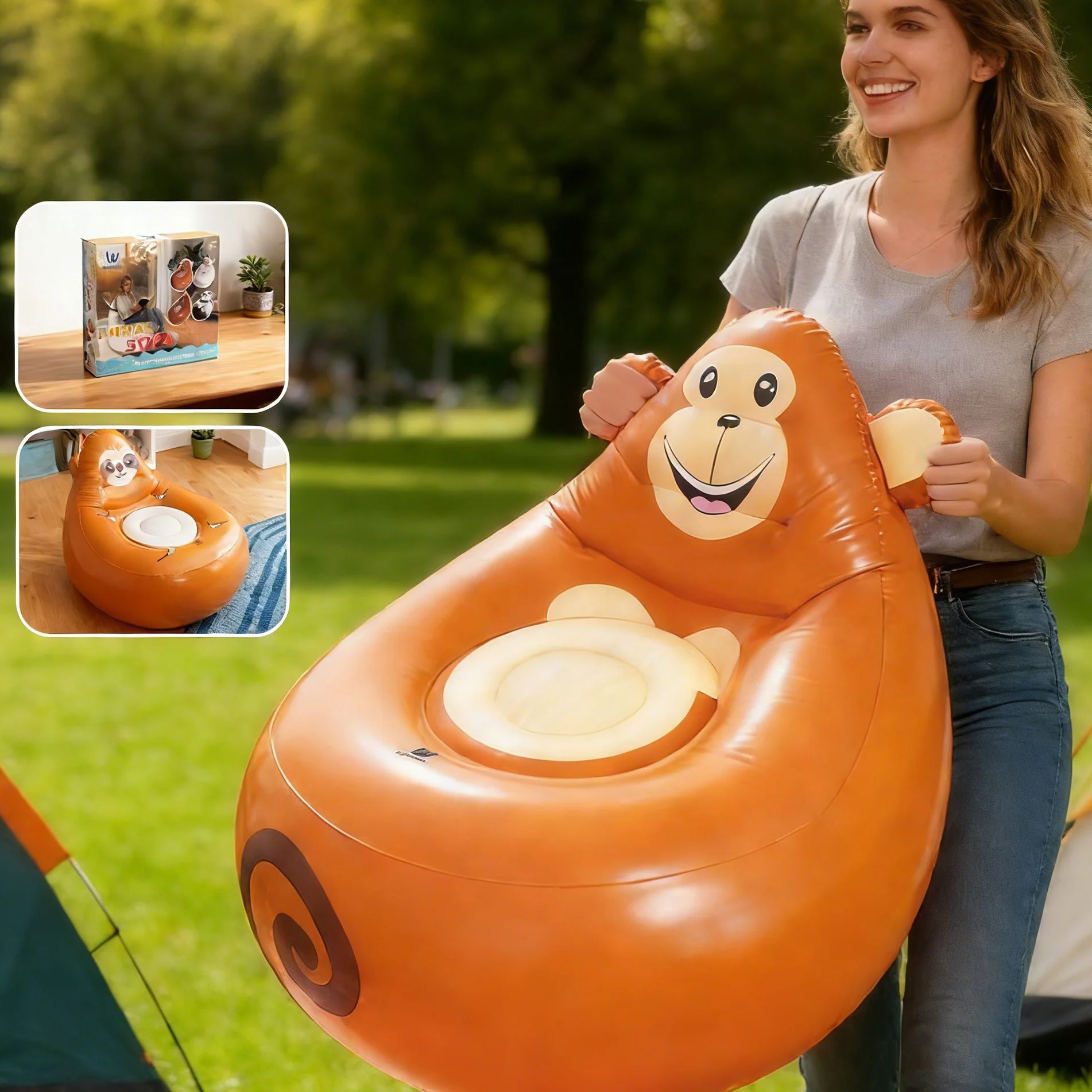Inflatable Lazy Sofa Kids Cart - Kids Outdoor Lounge 评论和价格