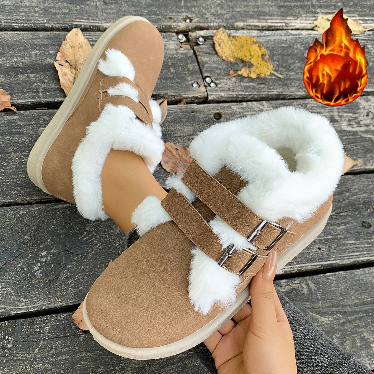 Winter Warm New Women Slip on  - Kids Outdoor Boots 评论和价格