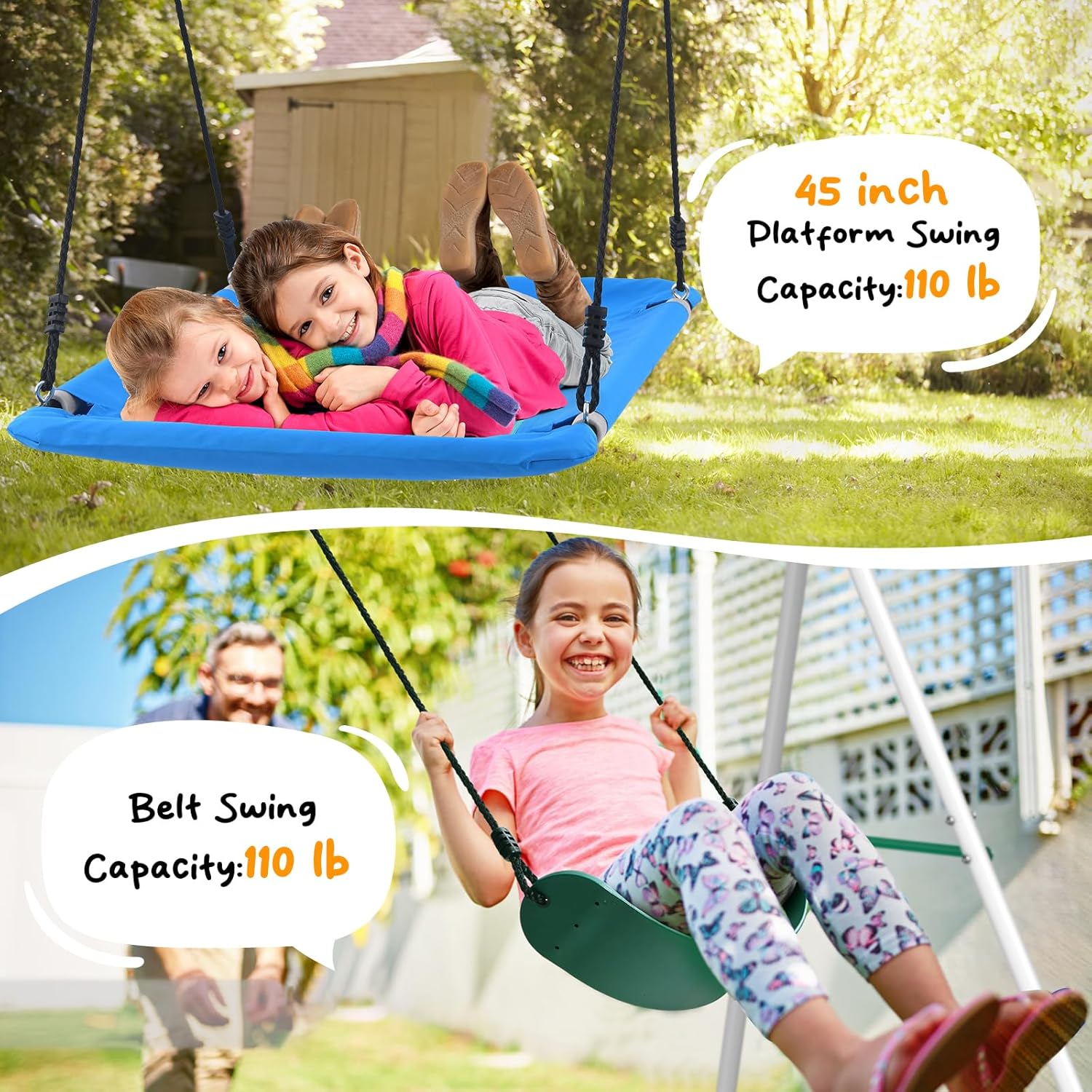 Backyard Swing Set Outdoor Kid - Kids Outdoor Monkey Bar Set 评论和价格