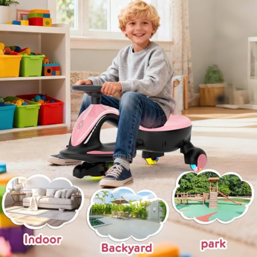 12V Electric Wiggle Car Ride O - Ride On Toy Car 评论和价格