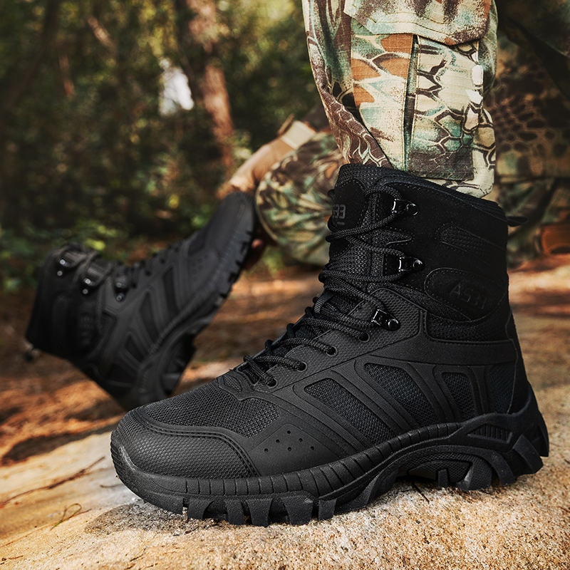 Men Tactical Boots Lace Up Des - Kids Outdoor Boots 评论和价格