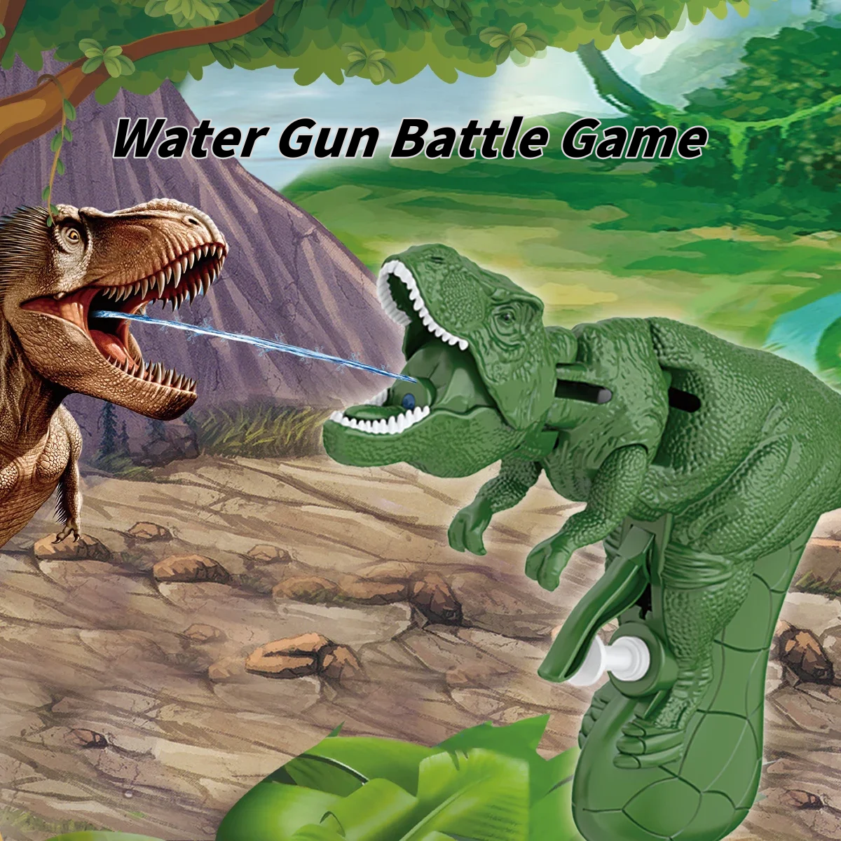 Dinosaur Water Gun Toy Mouth O - Kids Outdoor Water Park 评论和价格