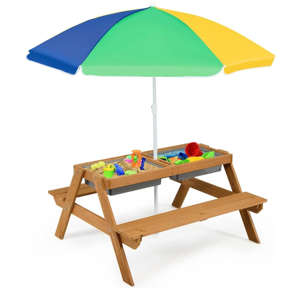 Kids Picnic Table, 4 in 1 Ceda - Kids Outdoor Picnic Table 评论和价格