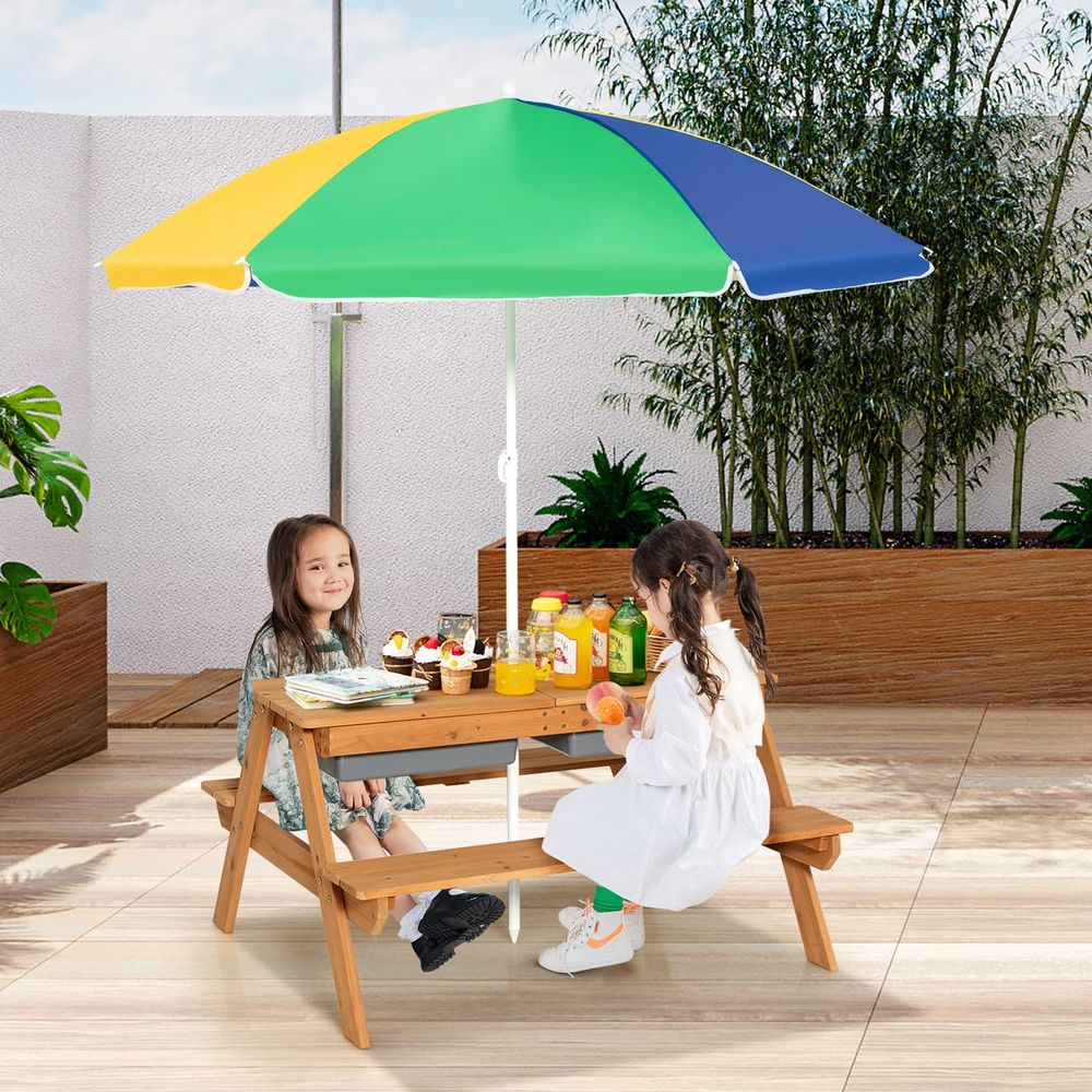 Kids Picnic Table, 4 in 1 Ceda - Kids Outdoor Picnic Table 评论和价格