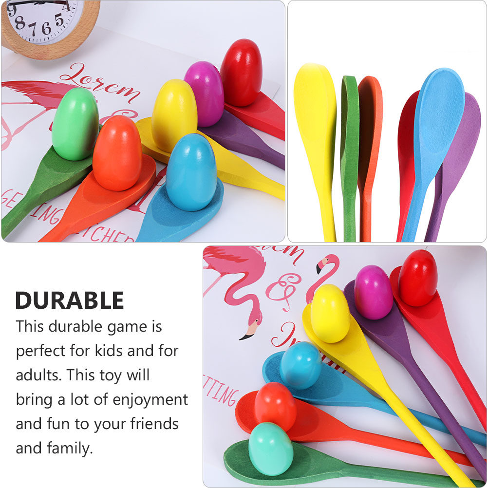 4Set Balance Game Egg Spoon Ra - Kids Outdoor Games For Party 评论和价格
