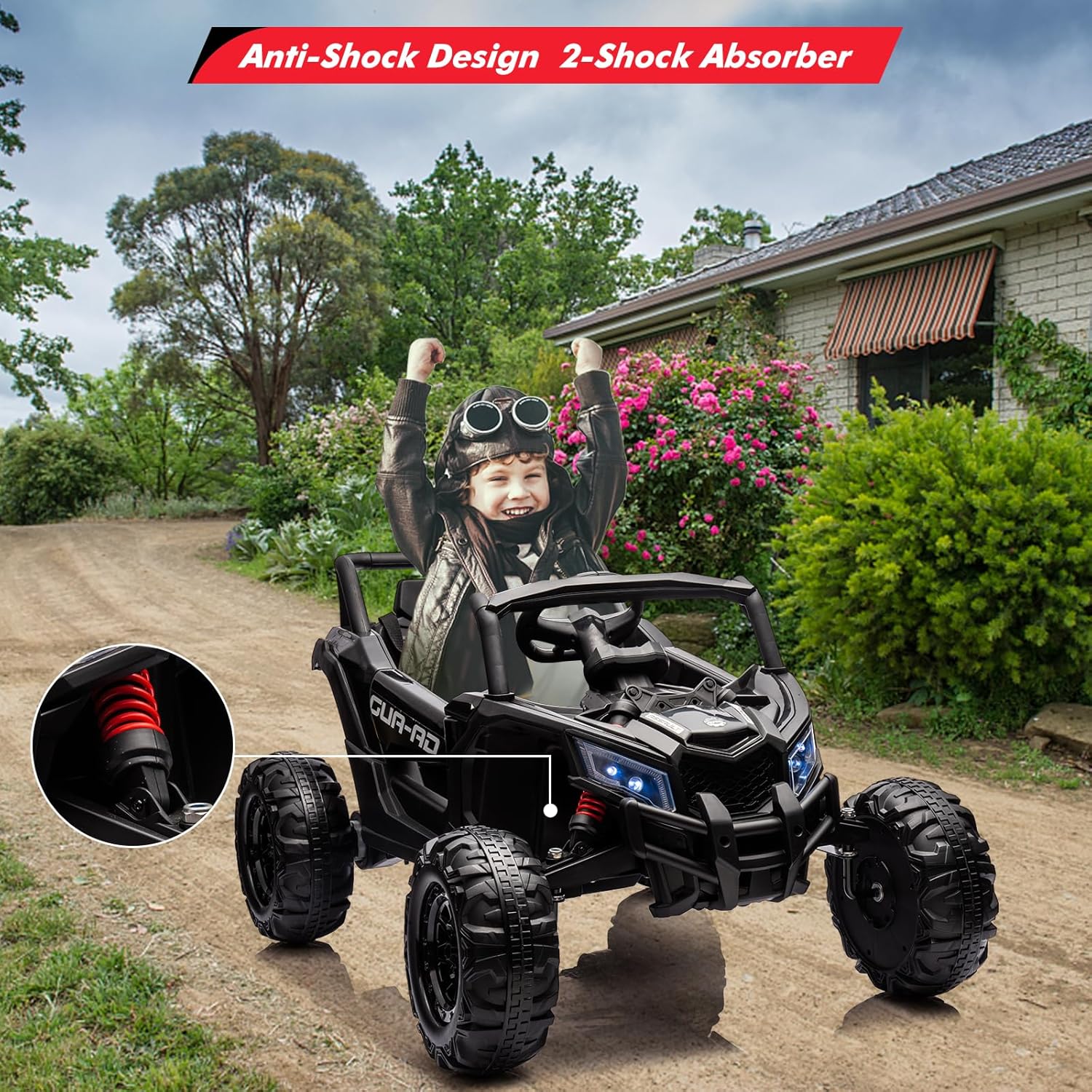 2 Seater Ride On Car, 24V Kids - Ride On Toy Car 评论和价格