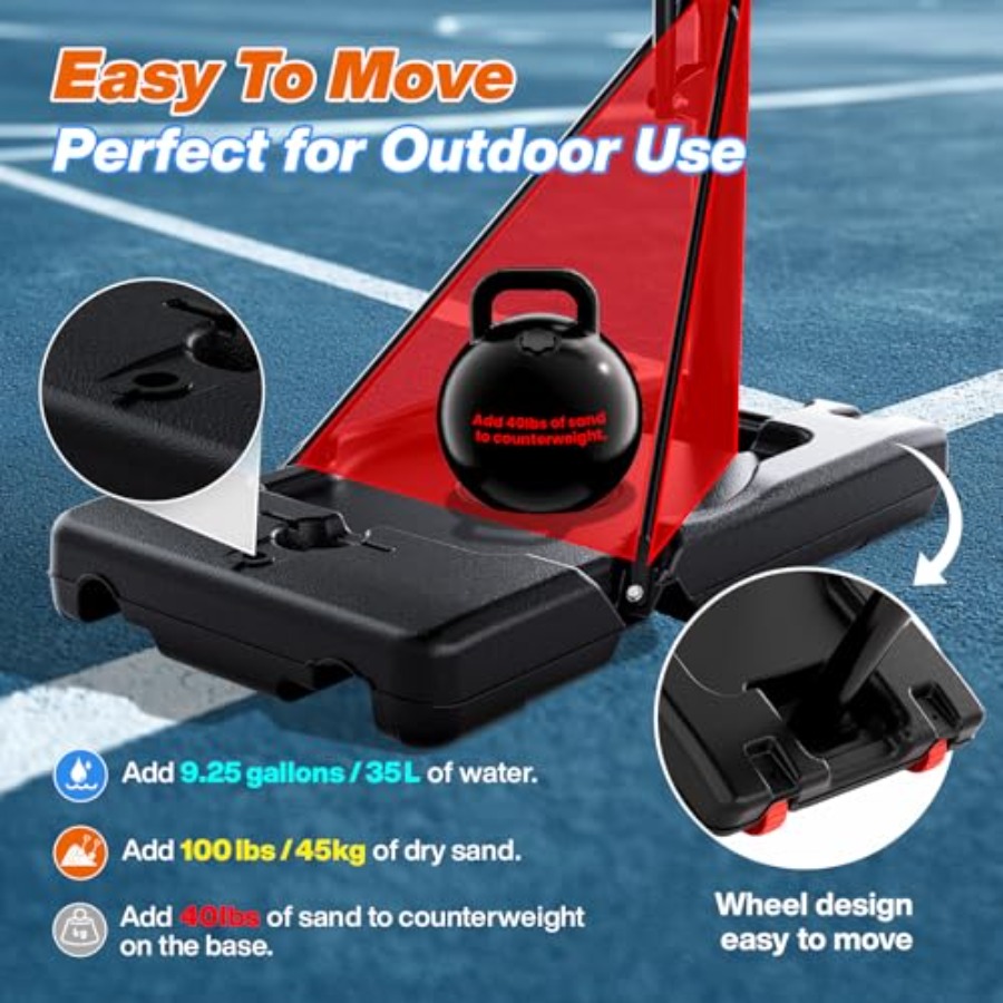 Outdoor portable basketball ho - Basketball Hoop Outdoor 评论和价格
