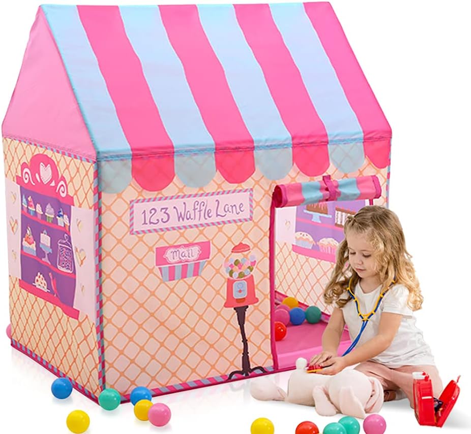 Boys Girls Toys Children Indoo - Kids Outdoor Play Tent 评论和价格