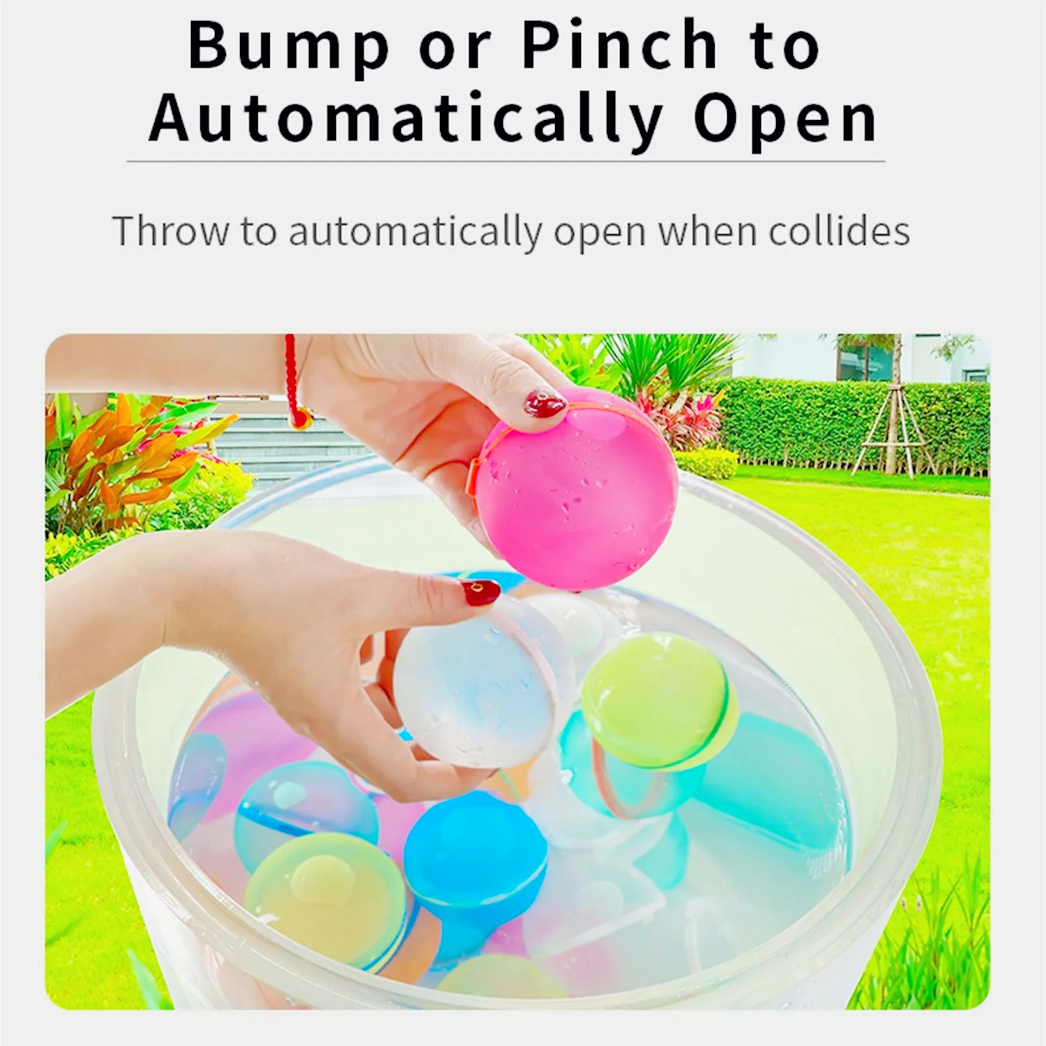 Water Balloon Magnetic Reusabl - Kids Outdoor Water Play 评论和价格