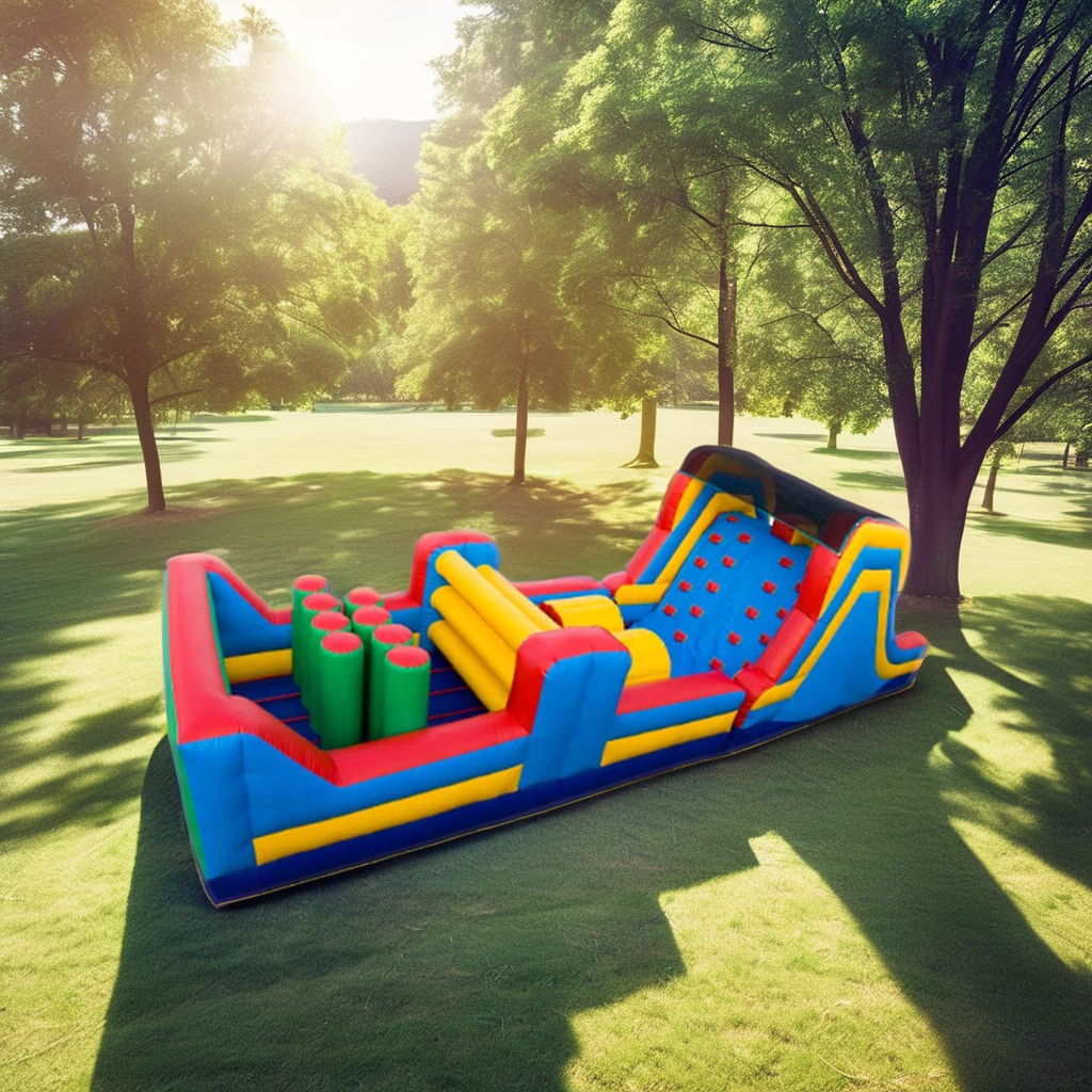 Commercial Inflatable Bouncer  - Kids Outdoor Obstacle Course Equipment 评论和价格