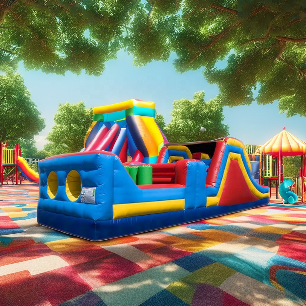 Commercial Inflatable Bouncer  - Kids Outdoor Obstacle Course Equipment 评论和价格