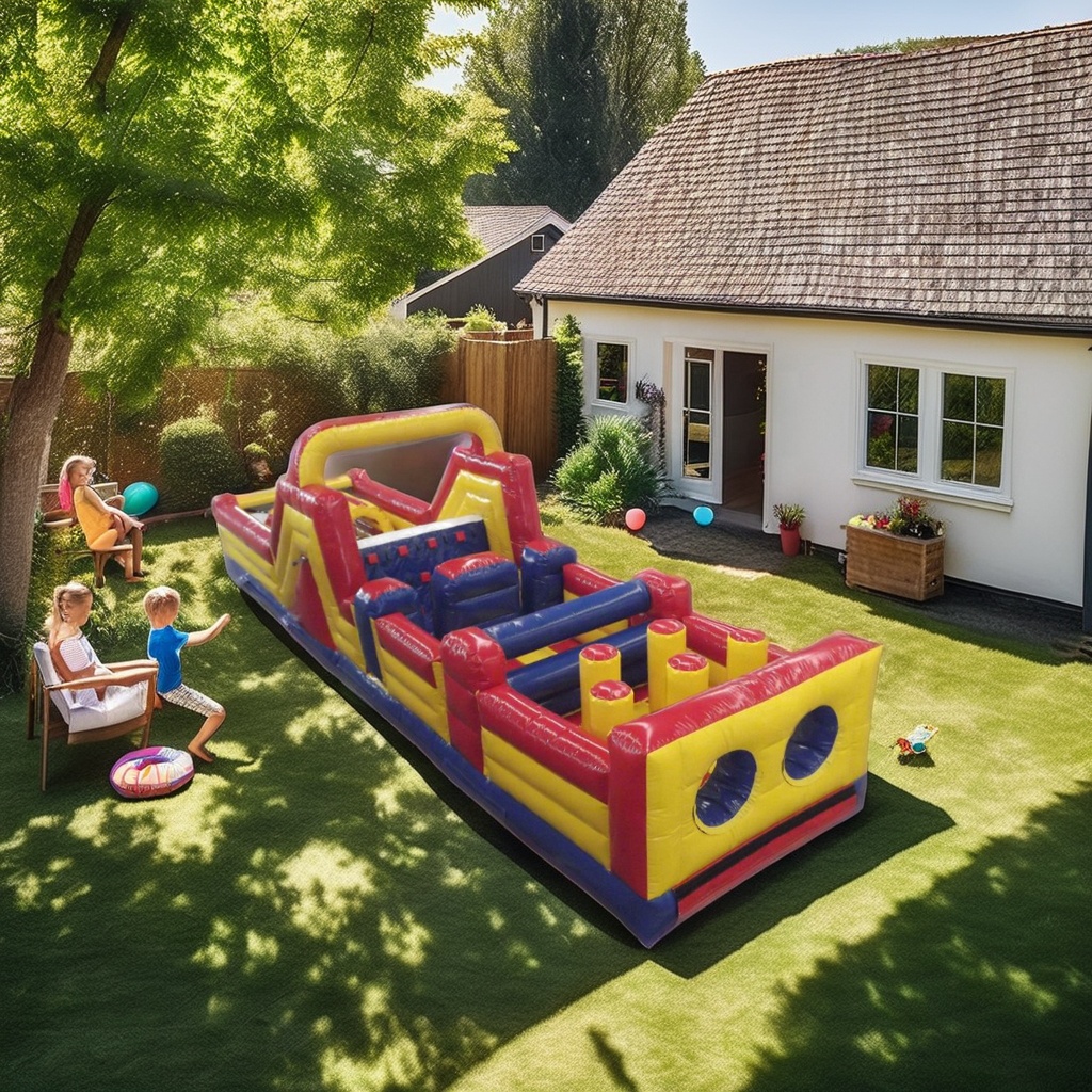 Commercial Inflatable Bouncer  - Kids Outdoor Obstacle Course Equipment 评论和价格