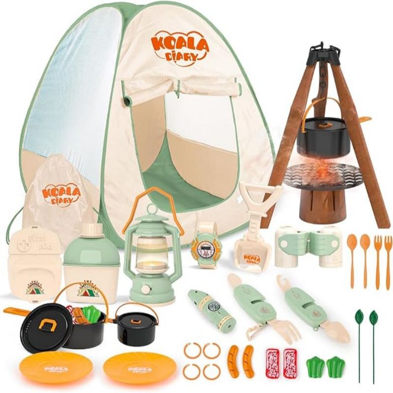 Kids Camping Set Toddler Toys  - Kids Outdoor Play Tent 评论和价格